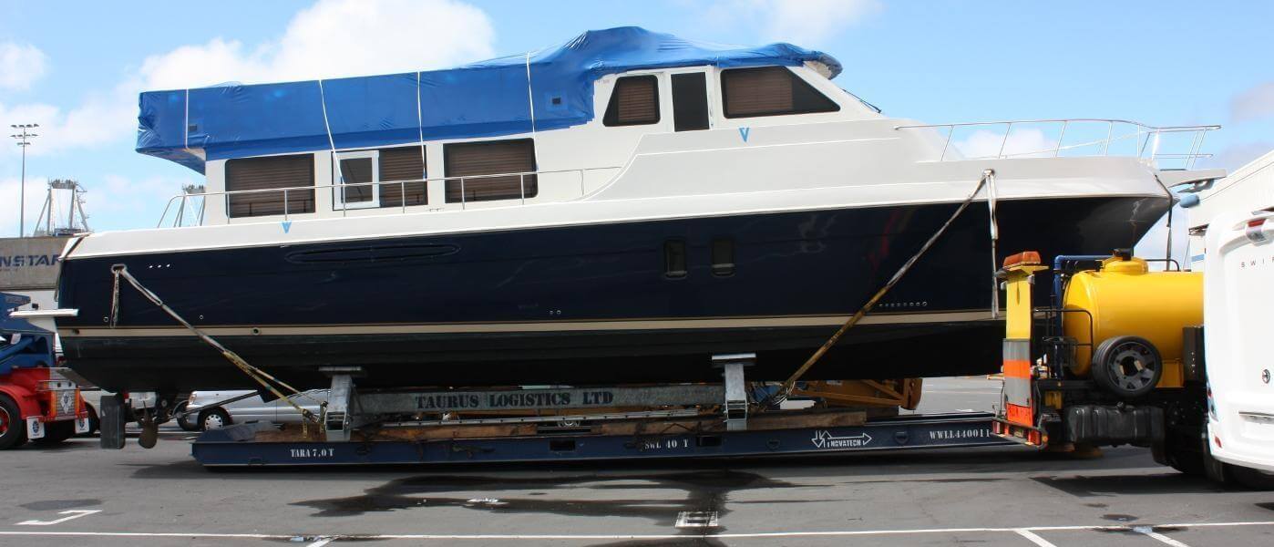 large boats on cradle